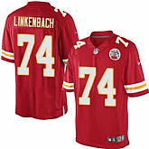 Nike Men & Women & Youth Chiefs #74 Linkenbach Red Team Color Game Jersey,baseball caps,new era cap wholesale,wholesale hats